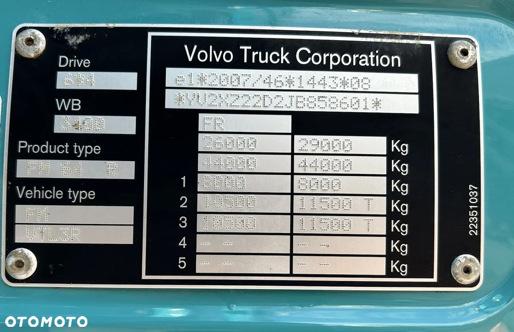Volvo / FMX / 410 / E 6 / WYWROTKA / 6 X 4 / HYDROBURTA / OŚ PODNOSZONA - 11