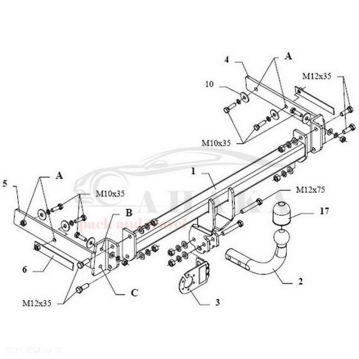 Hak Holowniczy Odkręcany Do Ford Focus I Hatchback 1998-2004 - 4