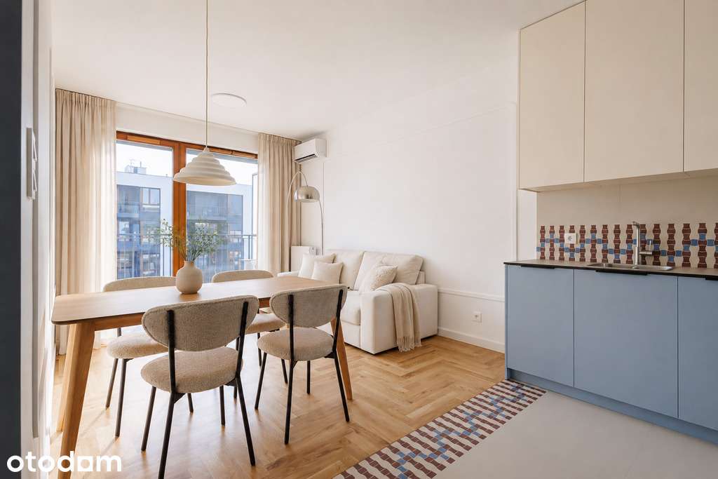 Designerskie 2 pokoje | Wilanów | balkon | klima