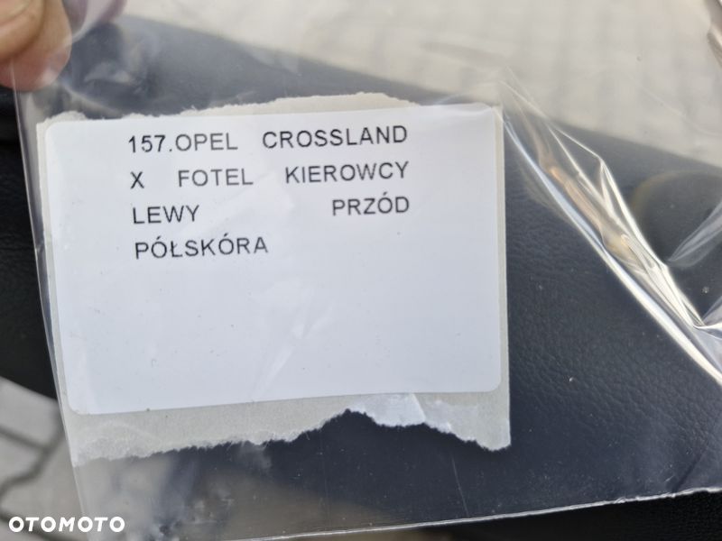 opel crossland x fotel kierowcy lewy przód przedni półskóra - 14