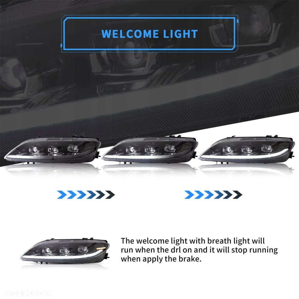 Reflektory Lampy kpl Vland Full Led Neon Tuning Mazda 6 I gg gy 2002-2007 - 8