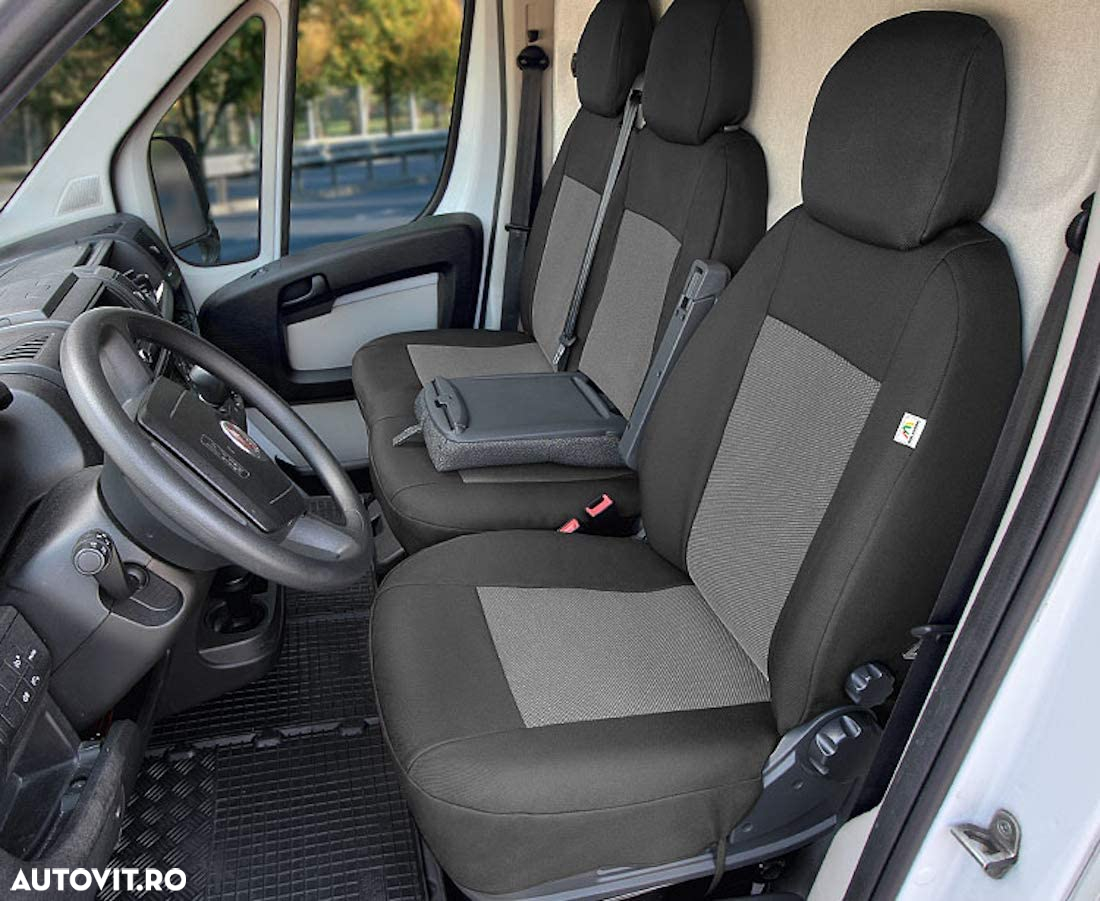 Set huse scaune auto Kegel Tailor Made pentru Fiat Ducato IV, Jumper III, Boxer III 2014 -, 1+2 ptr modele cu masuta in bancheta, set huse scaun camion - 2