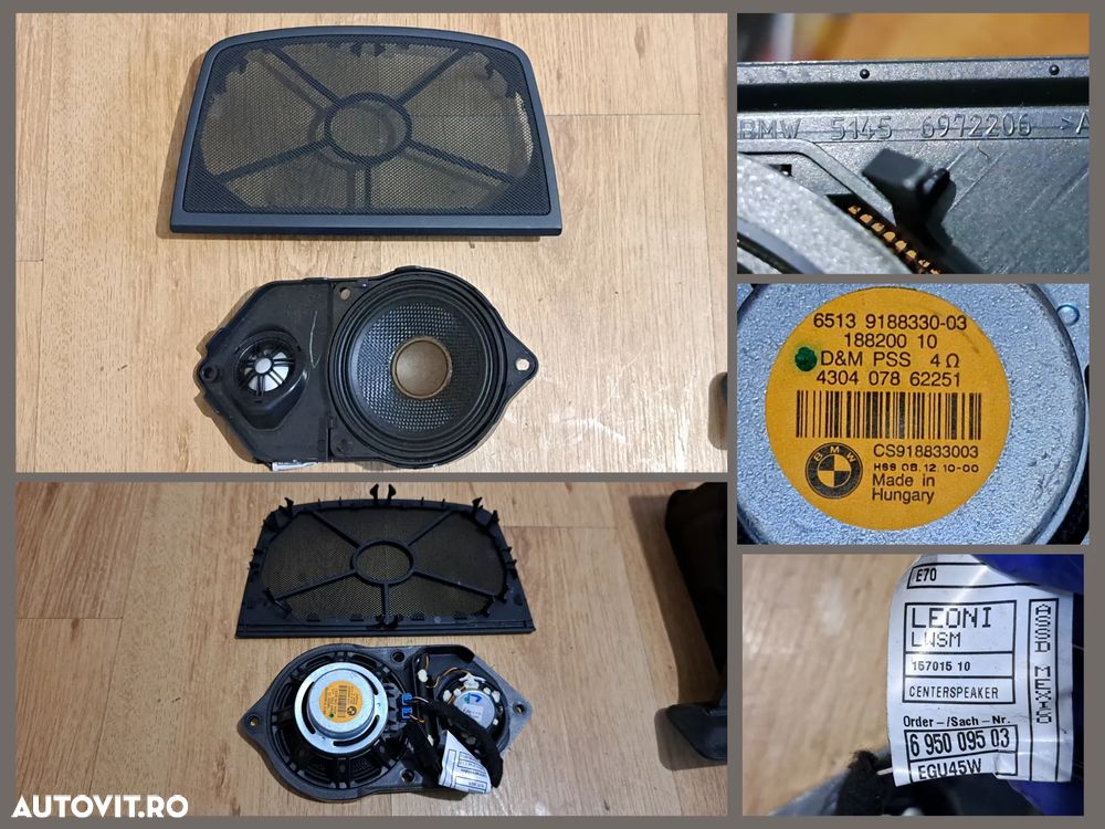 BMW Seria E Oglinda retrovizoare Plafoniera Buton start/stop Cititor cheie contact Difuzor plansa bord Pedala acceleratie Bmw E81 E87 E90 E91 E70 E71 - 5