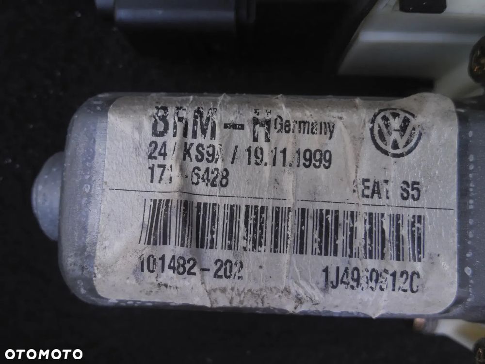 VW GOLF IV SILNICZEK SILNIK PODNOŚNIK SZYBY PRAWY TYŁ 101388-101 1J4959812C BORA SEAT LEON I TOLE - 4