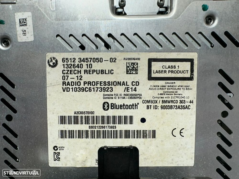 .Auto Radio CD Mini Boost Bluetooth Original BMW Mini 3457050 2009 - 2016 - 8