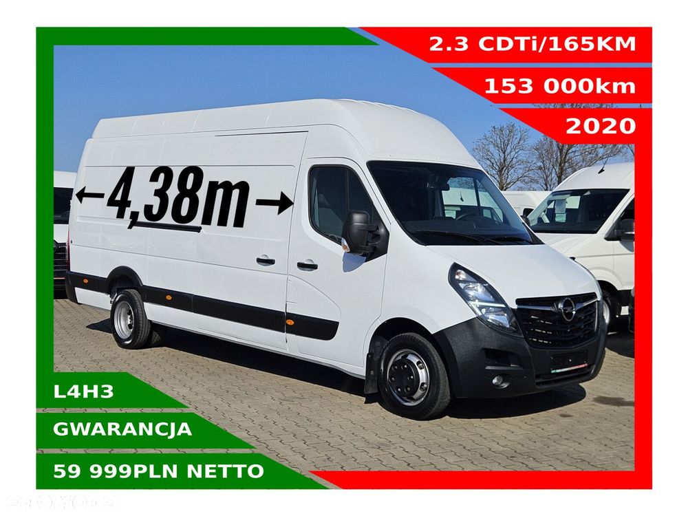 Opel movano L4H3 bliźniak *59999zł NETTO* 2.3CDTi/165KM