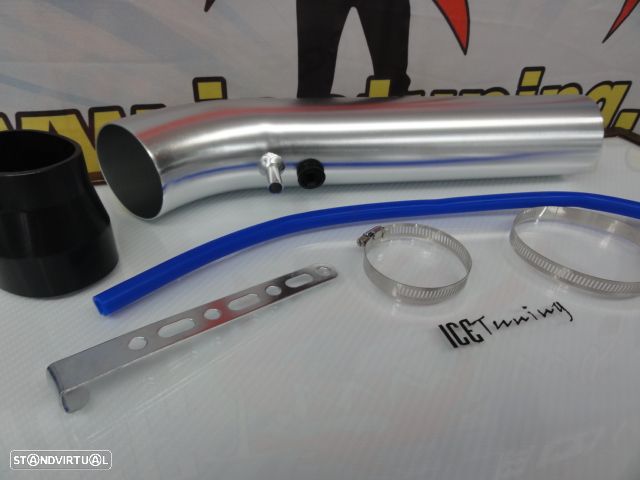 Kit universal admissão direta para filtro de ar com tubo em alumínio para Honda civic 92-00 (EG, EH, EJ, EK) - 2