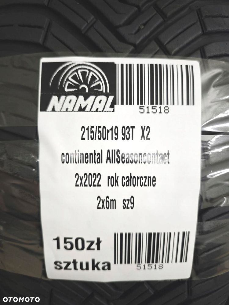 2x 215/50R19 continental 2022 opony cało 6mm 51518 - 8
