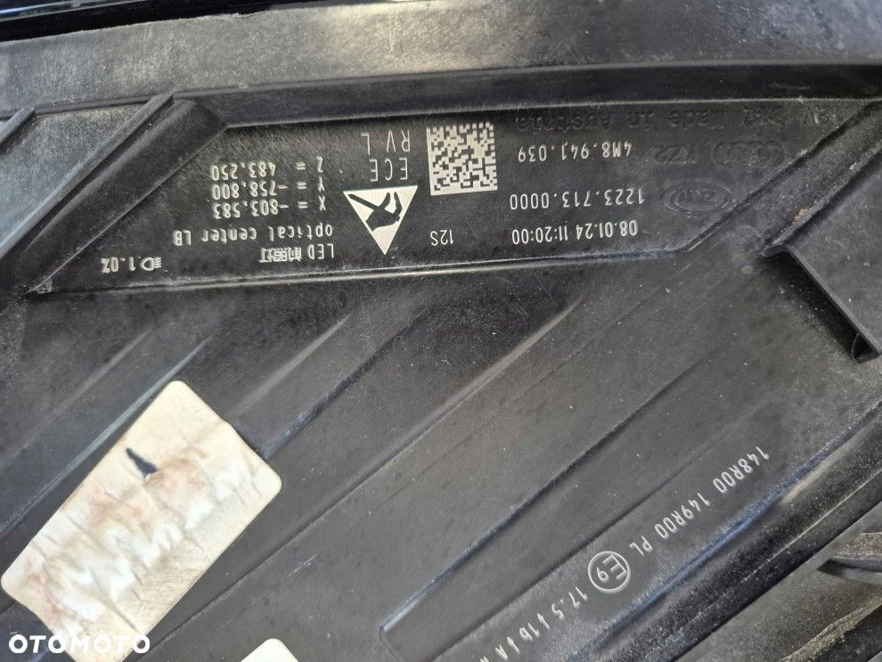 audi q8 24\'\' lift matrix led 4m8941039 lewa lampa europa - 6