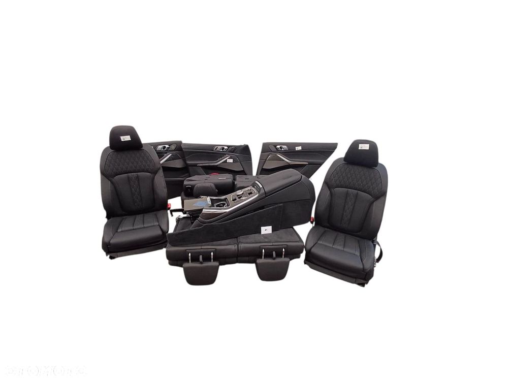 WNĘTRZE TAPICERKA KOMPLET BMW X7 G07 VASW Leather Merino black - 4