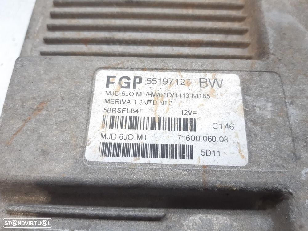 CENTRALINA MOTOR UCE OPEL MERIVA A LIMUSINA 2005 -55197119 - 1