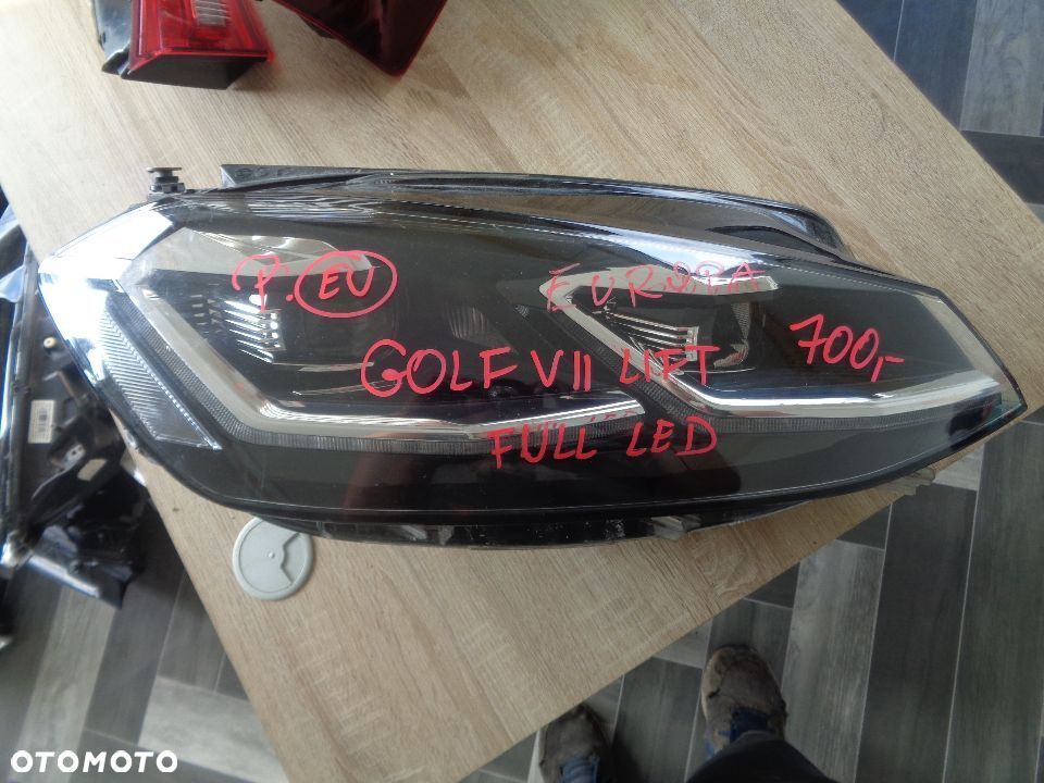 VW GOLF VII LIFT LAMPA PRAWY PRZÓD FULL LED EUROPA - 1