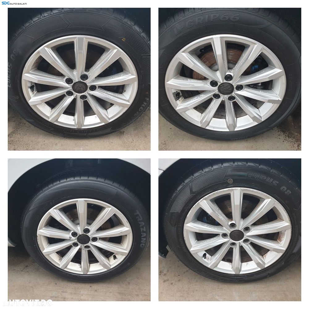 Set 4 Jante Janta Roata Roti Aliaj 215 55 17 R17 Seat Leon 1P 2004 - 2013 (anvelope vara dot 2024 si 2025) [Q0462] - 1