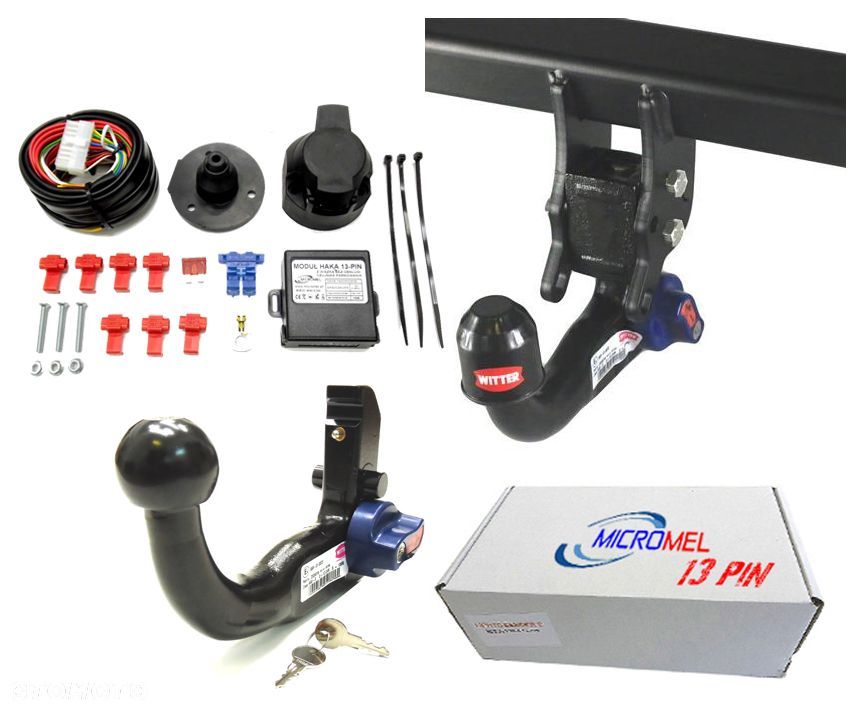Hak Holowniczy  AUTOMAT Wypinany Moduł Ford Mondeo MK4 5D Hatchback Sedan Limuzyna 4D od 07 do 2014 - 3