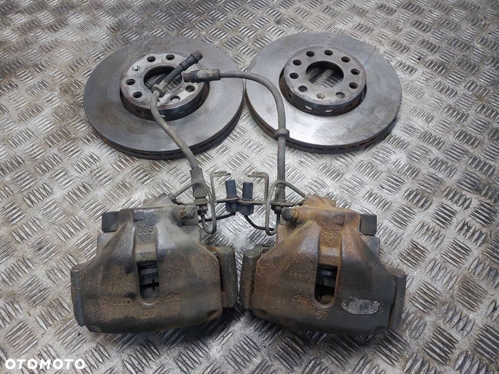 TARCZE HAMULCOWE PRZÓD + KLOCKI + ZACISKI AUDI A4 B6 1.8 T - 1