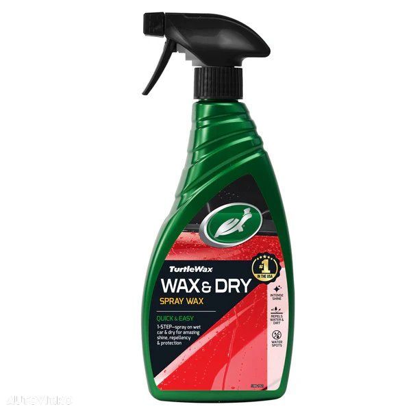 Ceara si solutie de curatare Turtle Wax GL Wax & Dry 500ml - 1