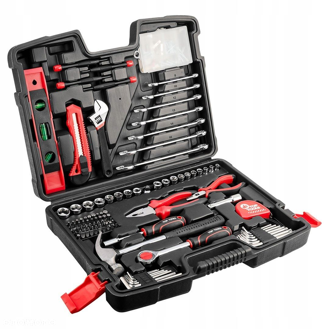 ZESTAW KLUCZE NASADOWE 1/4" 3/8" 194EL NARZĘDZI WALIZKA 38D545 TORX NASADKI - 4