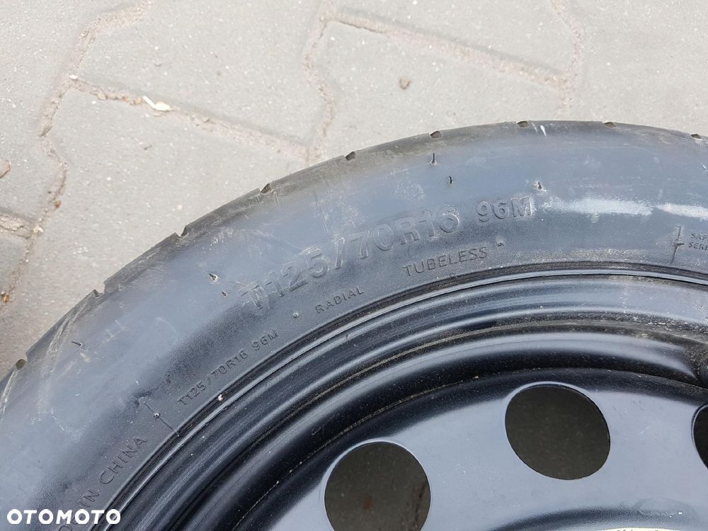 VW GOLF VI V TOURAN EOS KOŁO DOJAZDOWE 16 5X112 LEWAREK WKŁAD - 5
