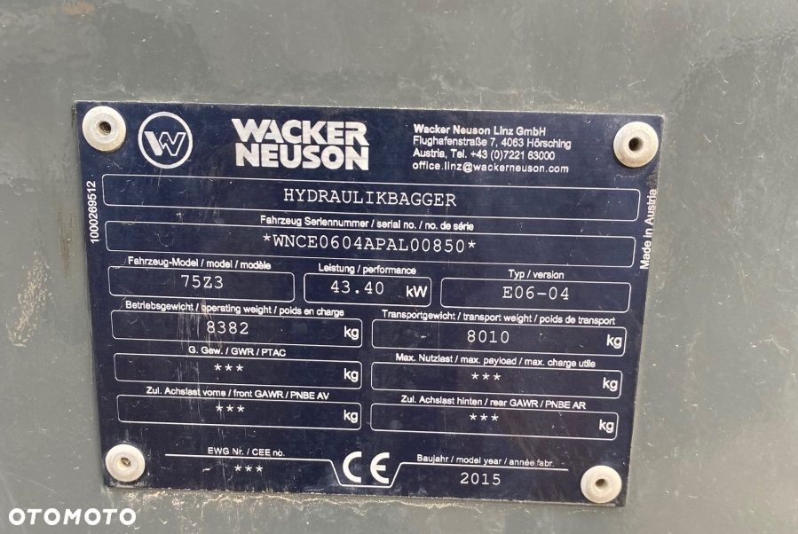 Wacker Neuson 75z3 - 8