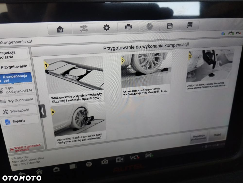 Autel MaxiAlign IWA500 geometria kół 3D - 15