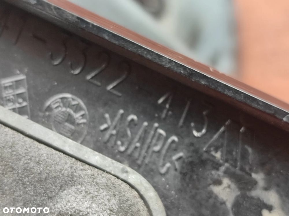 BMW E46 COUPE / CABRIO ORYGINALNE LEWE LUSTERKO ZEWNĘTRZNE WERSJA UK 5PIN + 4 PIN NA KOSTKĘ O NR. 41 3 322 413 OEM - 14