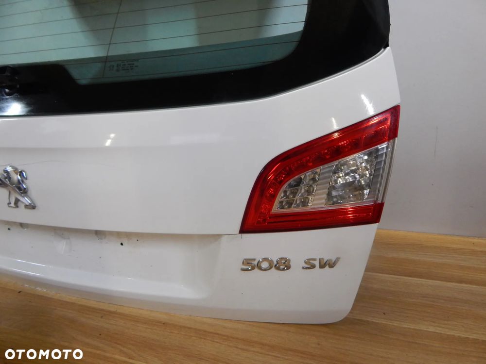 Klapa pokrywa bagażnika Peugeot 508 SW 10-18 EWPB biała Łuków części - 5