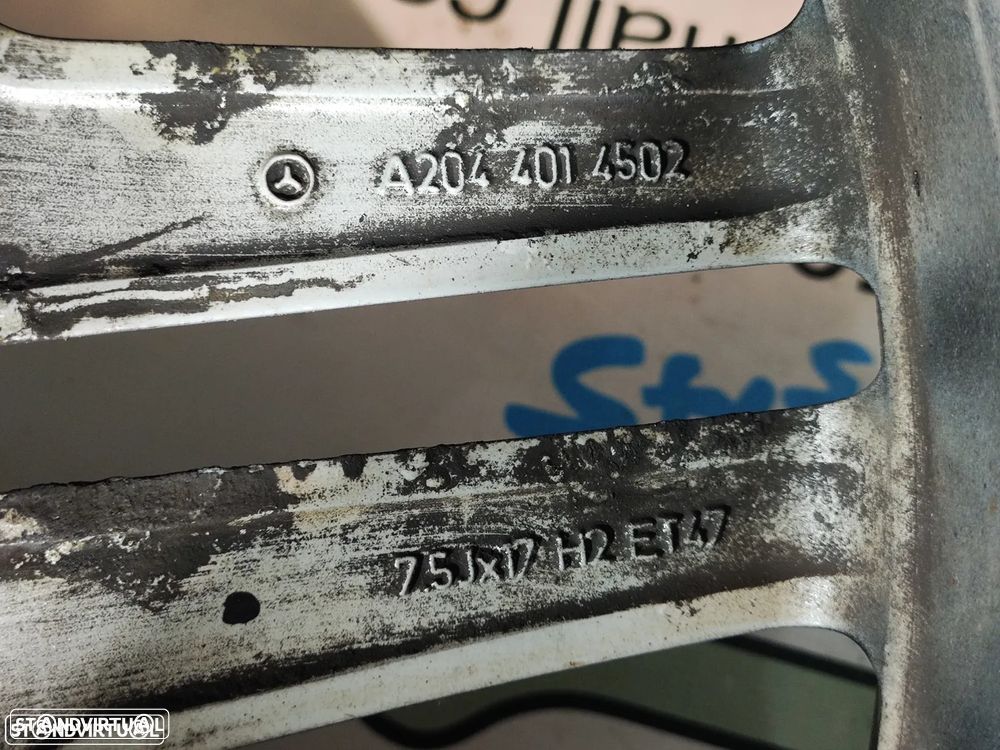 Jantes 17" Mercedes Benz AMG - 7,5J | 8,5J | ET47 | ET58 - 5x112 - A2044014502 | A2044014602 - Class C | E | A | Originais | W204 | 17 Polegadas | Jante | Original | Furação 5 x 112 - 11