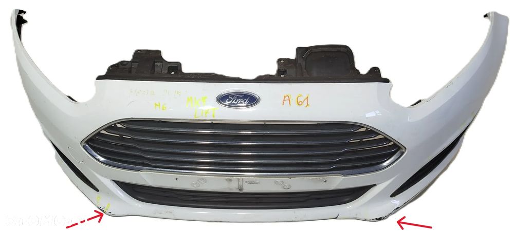 zderzak przedni przód grill FORD FIESTA MK7 LIFT 12-17 H6 - 1