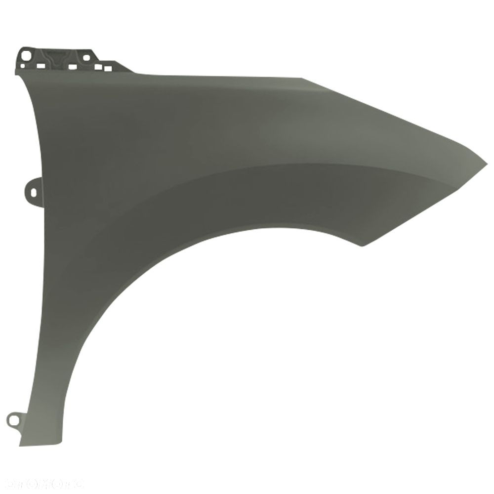 BLU Błotnik PEUGEOT 3008 I EKL prawy czarny 2009-2016 przód SmartGrau - 2