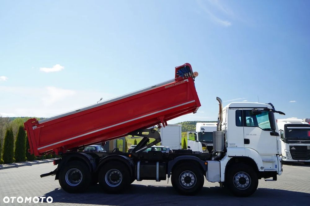 MAN TGS 35.460 / 8X4 / WYWROTKA 2 STR / BORDMATIC / MEILLER KIPPER / AUTOMAT / EURO 6 - 7