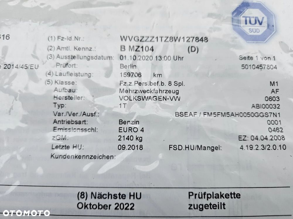 Volkswagen Touran 1.6 United - 12