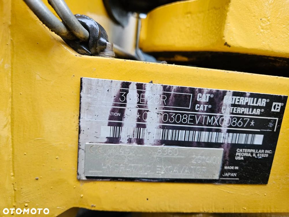 Caterpillar MINIKOPARKA CAT CATERPILLAR 308E2 CR 308 E2 307 309 2014R. ROTOTILT - 9
