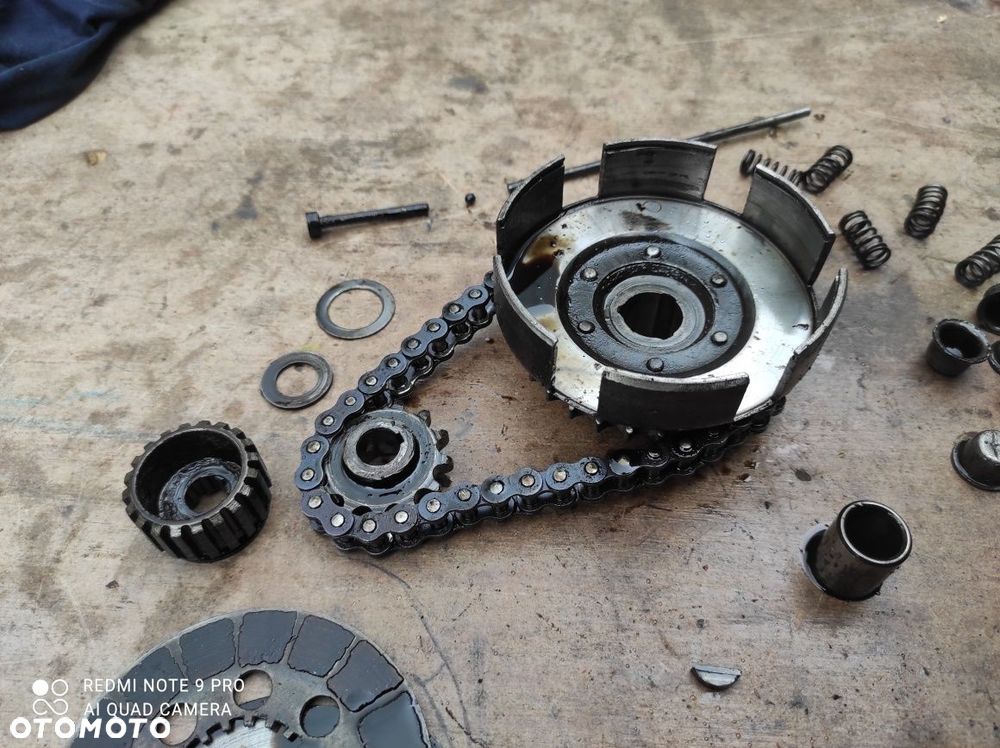Oryginał kompletne sprzęgło WSK 125 kosz łańcuszek zębatka 15.153 - 3