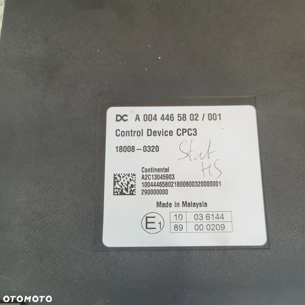 KOMPUTER MERCEDES ACTROS MP4 CPC A0044465802 Ebs A0014460536 Bez gw. - 1