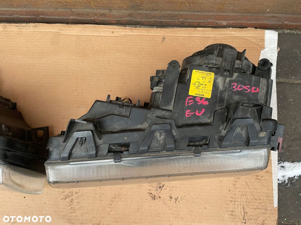 lampy przód bmw e36 coupe cabrio sedan kombi bosch soczewkowe europa - 9