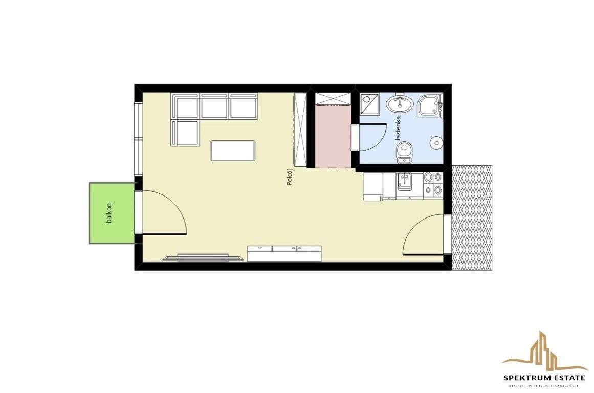 1 Pokojowe! Balkon! Dla Inwestora!
