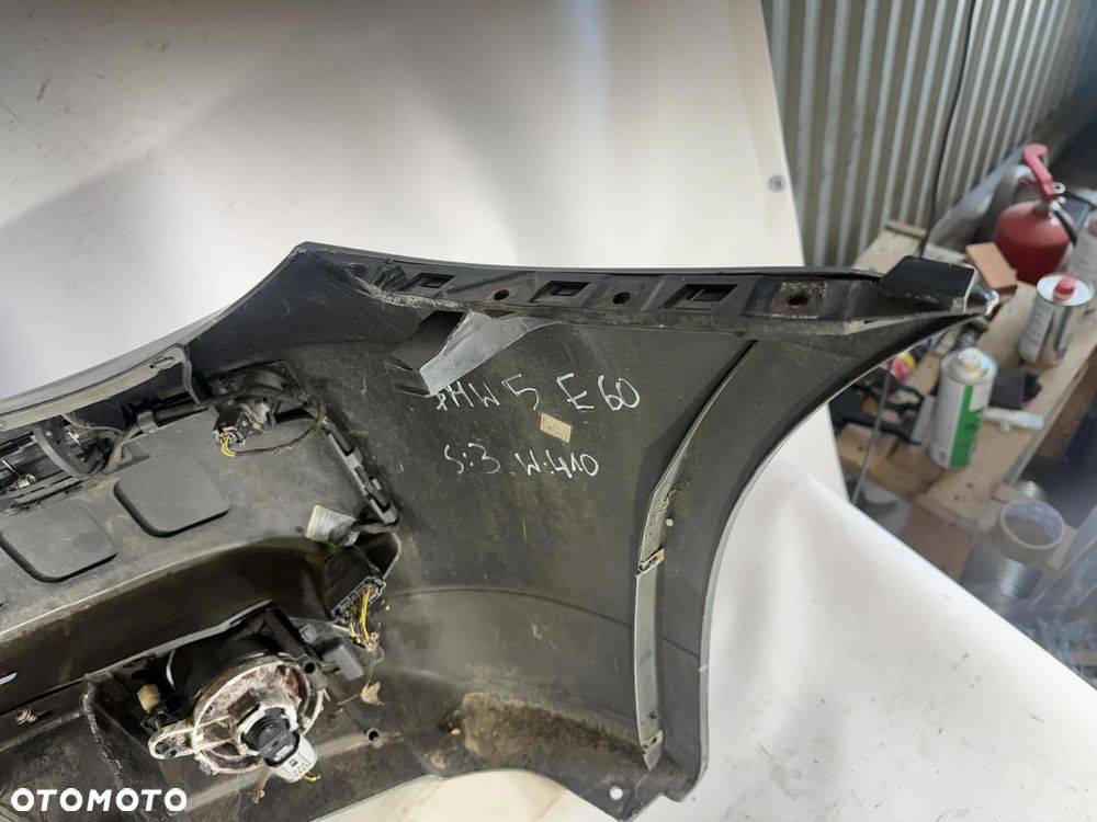 BMW 5 E60 Zderzak Przód Przedni 03-07 Sprysk. PDC 7033694 - 12