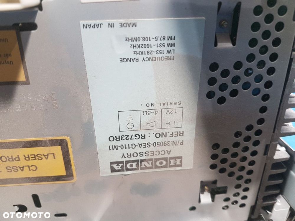 HONDA ACCORD VII RADIO 39050-SEA-G110-M - 12