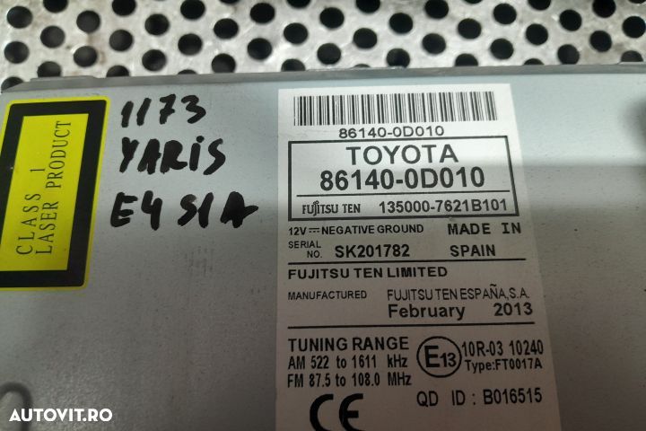 Navigatie auto 86140-0D010 Toyota Yaris XP130 [2011 - 2014] Hatchback - 4