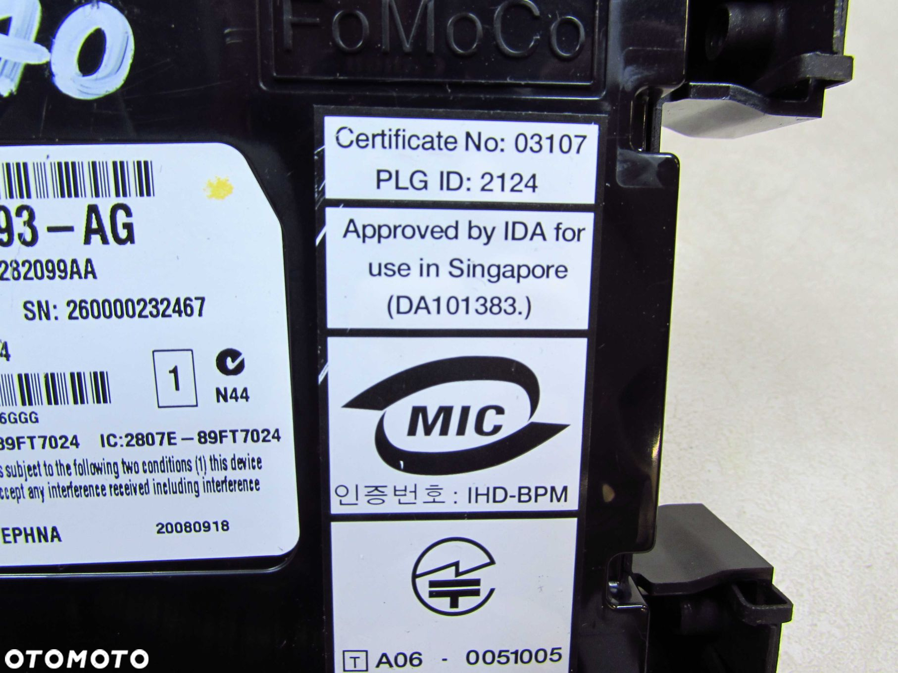 VOLVO S80 II V70 III XC 07-16 MODUL STEROWNIK BLUETOOTH 7G9N-10D893-AG 31282098AA - 6