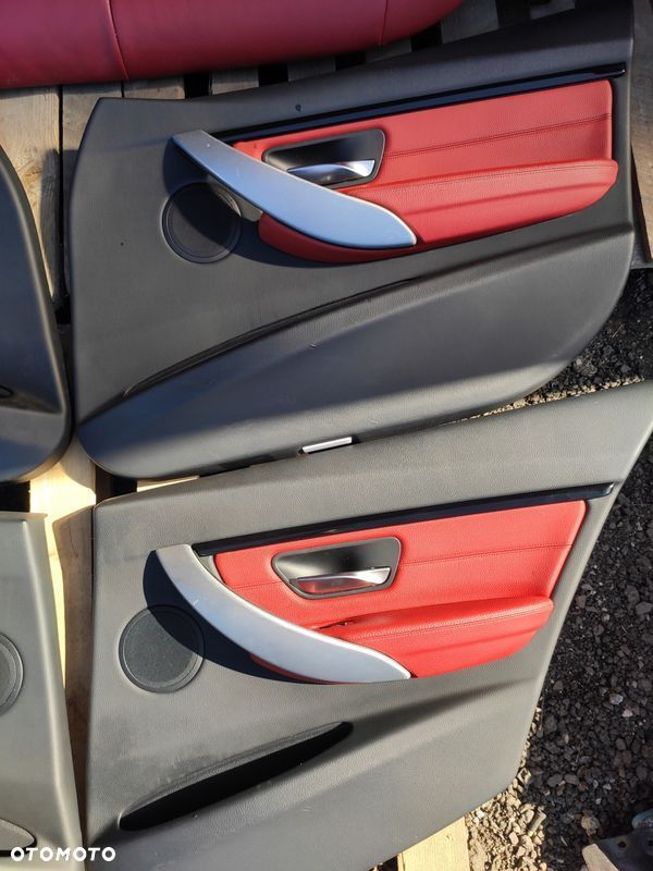 BMW 3 F30 FOTEL FOTELE WNĘTRZE BOCZKI KANAPA SKÓRA KOMPLET SKÓRA ŁADNE - 12