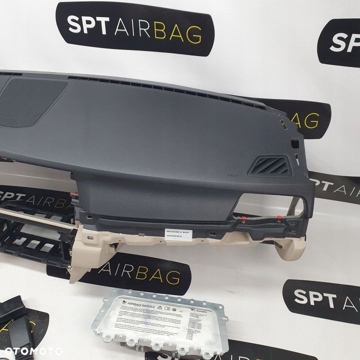 BMW F10 F11 DESKA ROZDZIELCZA KONSOLA KOKPIT PULPIT PODUSZKI AIRBAG AIR BAG NAPINACZE KIT SET - 4