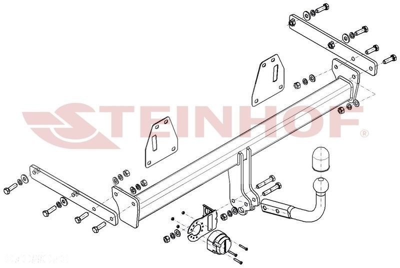 Hak holowniczy + MODUŁ 7PIN do Toyota Corolla E21 5 drzwi od 2018 - 2