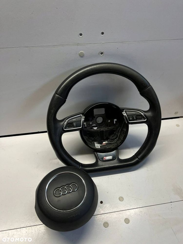 8K0 419 091 C Kierownica ścięta s-line multi z poduszką Audi A5 8T 8F - 1