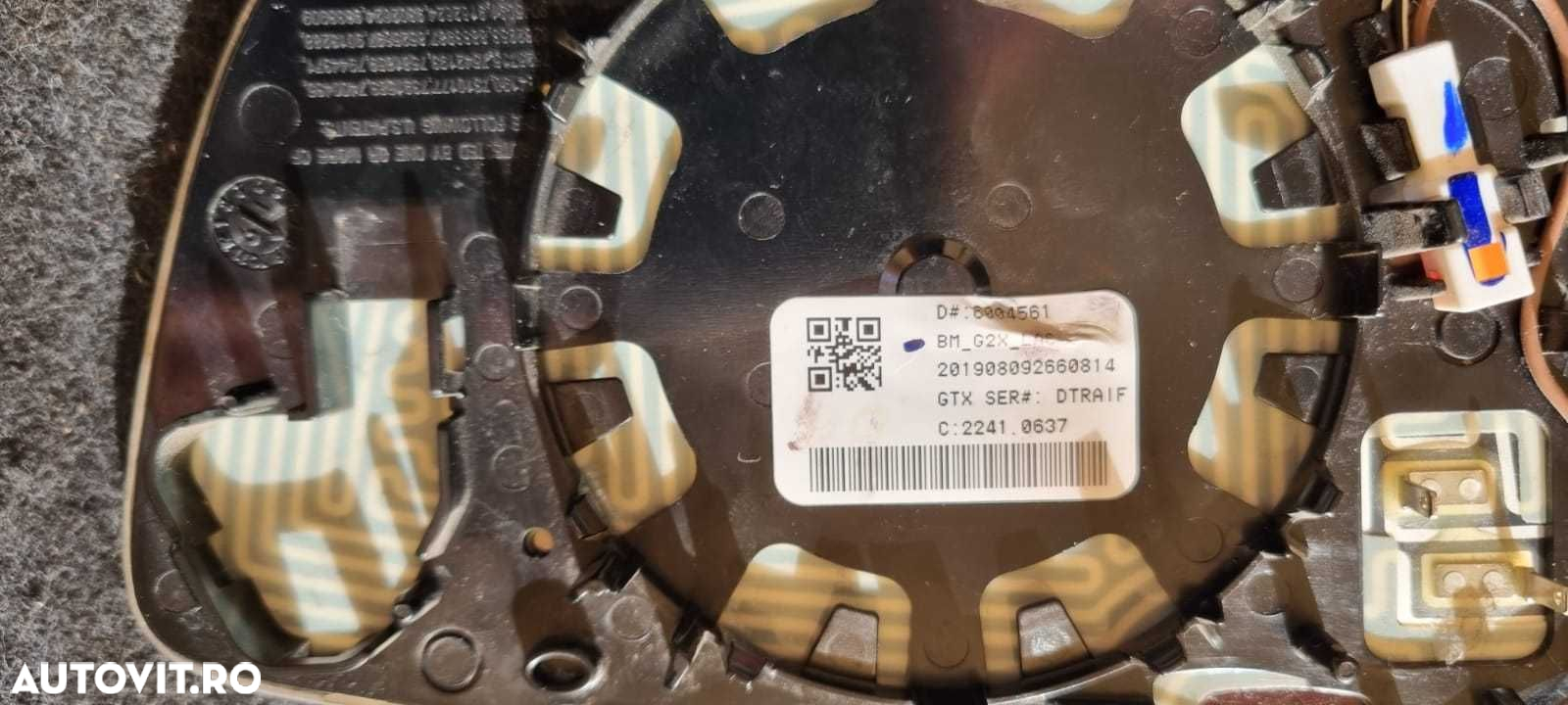 Sticla oglinda electrocrom stanga BMW seria 3 G20 G21 cod 6004561 - 3