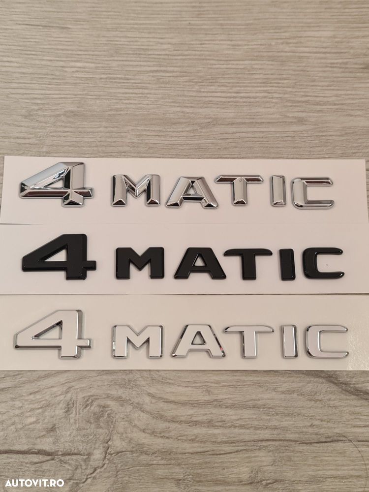 Emblema-Sigla-Logo-4-Matic-Mercedes-B-C-E-S-CLA-CLS-GLA-GLB-GLE-AMG - 1