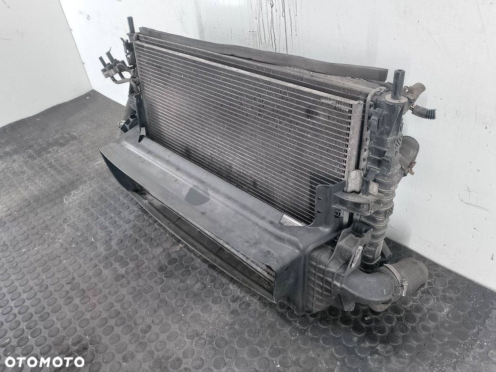 ZESTAW CHŁODNIC WODA KLIMA INTELCOOLER WENTYLATOR VOLVO V50 4N5H-19710-BD - 9
