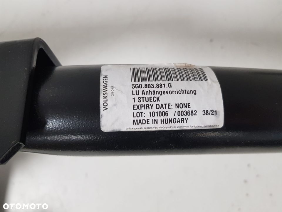 VW GOLF VII 7 HAK HOLOWNICZY 5G0803881G NOWY ORYGINALNY - 5