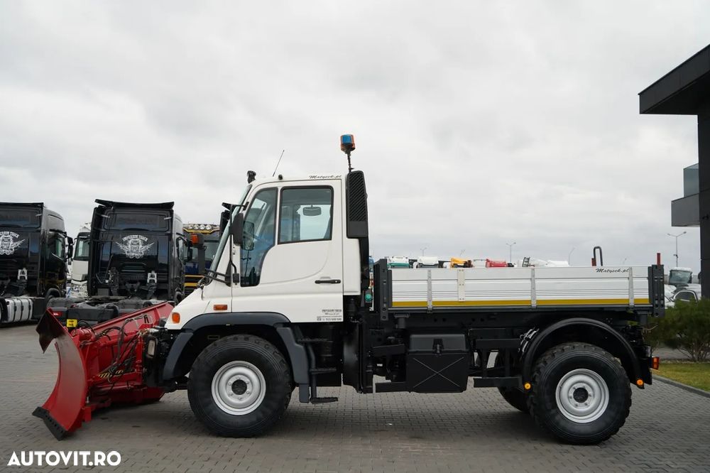 Mercedes-Benz UNIMOG U300 / 4X4 / BASCUNĂTOR 3 LATE / PLUG / MUNICIPAL / CUPLĂRI HIDRAULICE / EPS + AMBREIAJ - 5