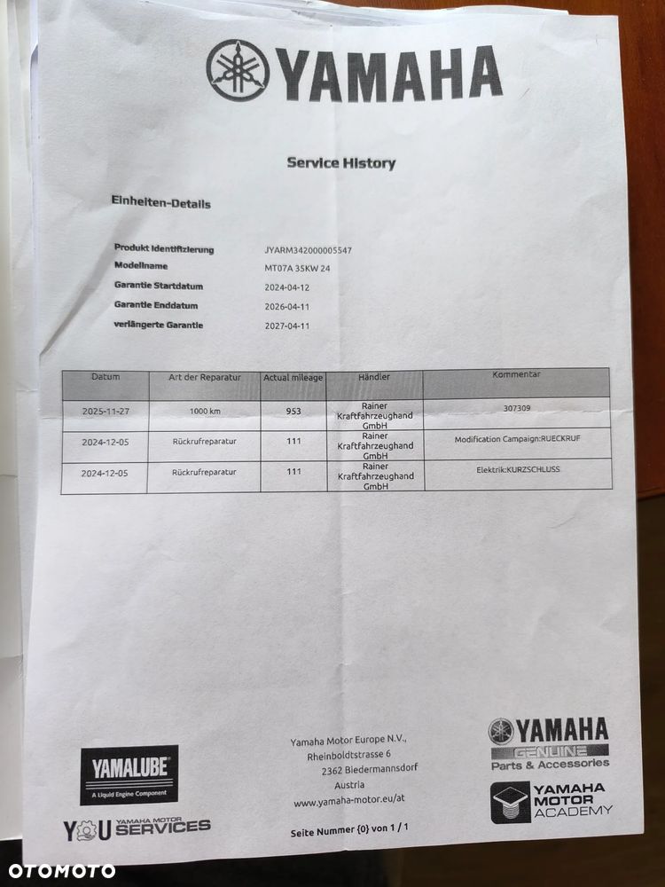 Yamaha MT - 16